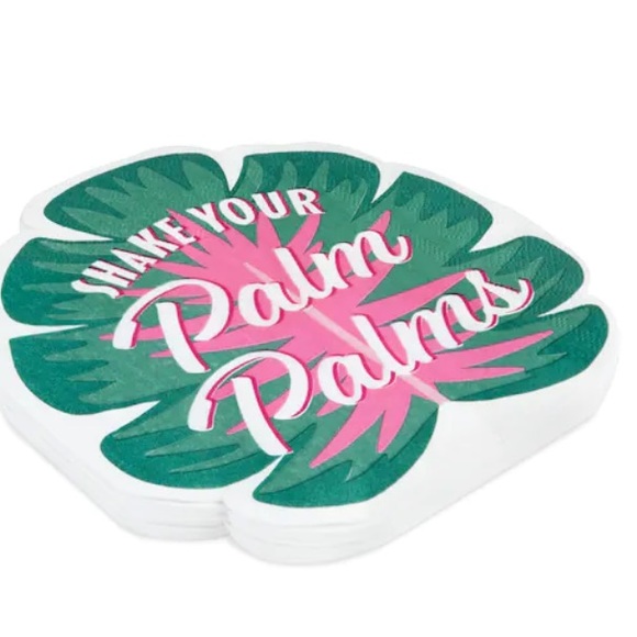 Assortment of tropical themed cocktail party napkins. - Picture 10 of 15